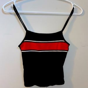 size small red stripe tank top